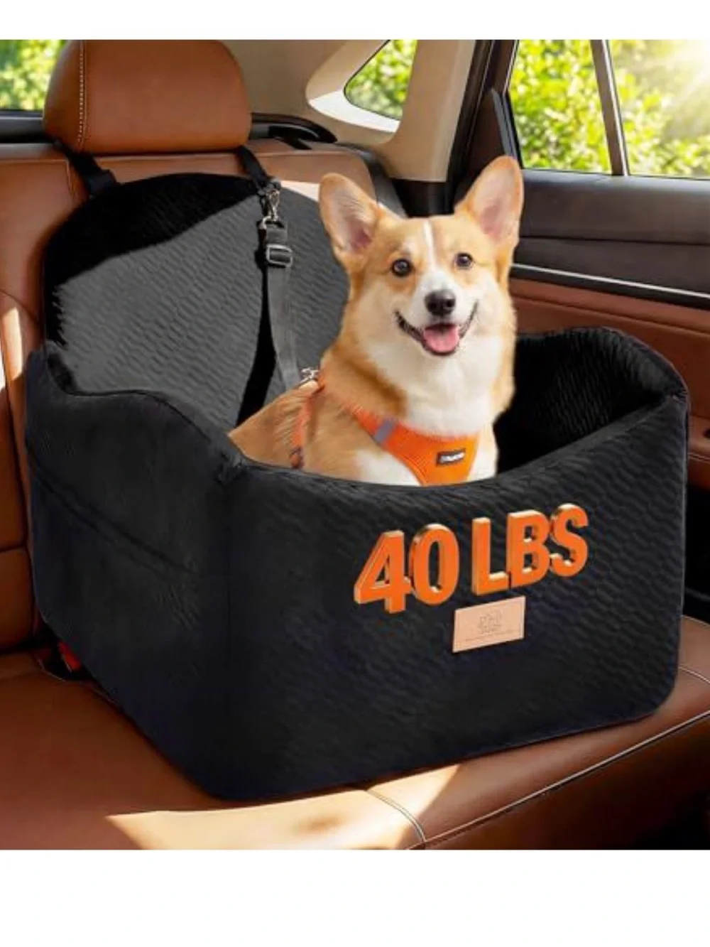 Luxybee  5” Cushion Dog Booster Car Seat Up to 40lbs with Waterproof Layer NEW